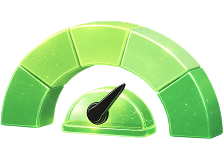 Financial behaviour gauge icon