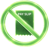 No payslip required icon